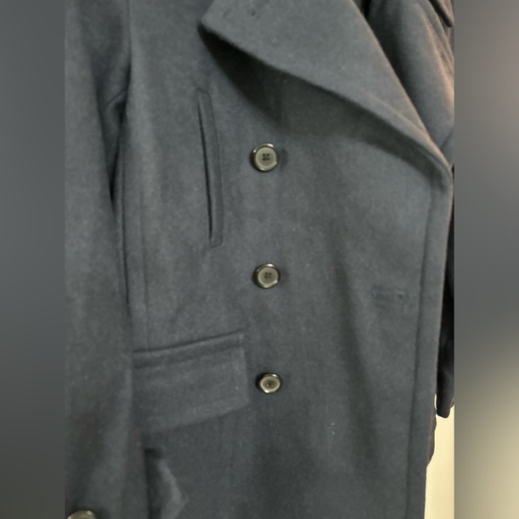 Vince Designer Kids Heavy Wool Double Breasted Coat Size Medium - Picture 4 of 15